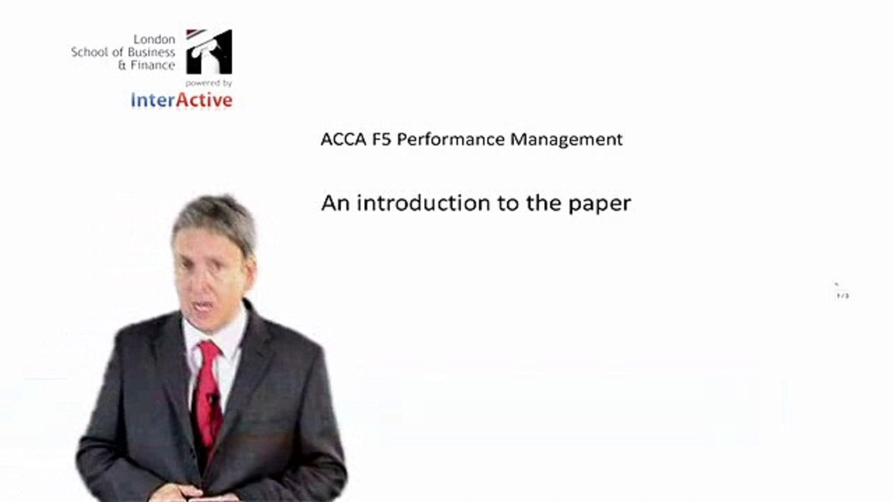 ACCA F51.1 An introduction to the paper-ACCA Lectures