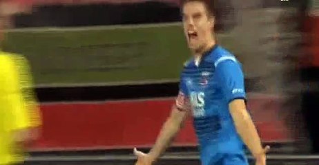 Henriksen M. Goal - Nijmegen 0-1 AZ Alkmaar - 30.01.2016