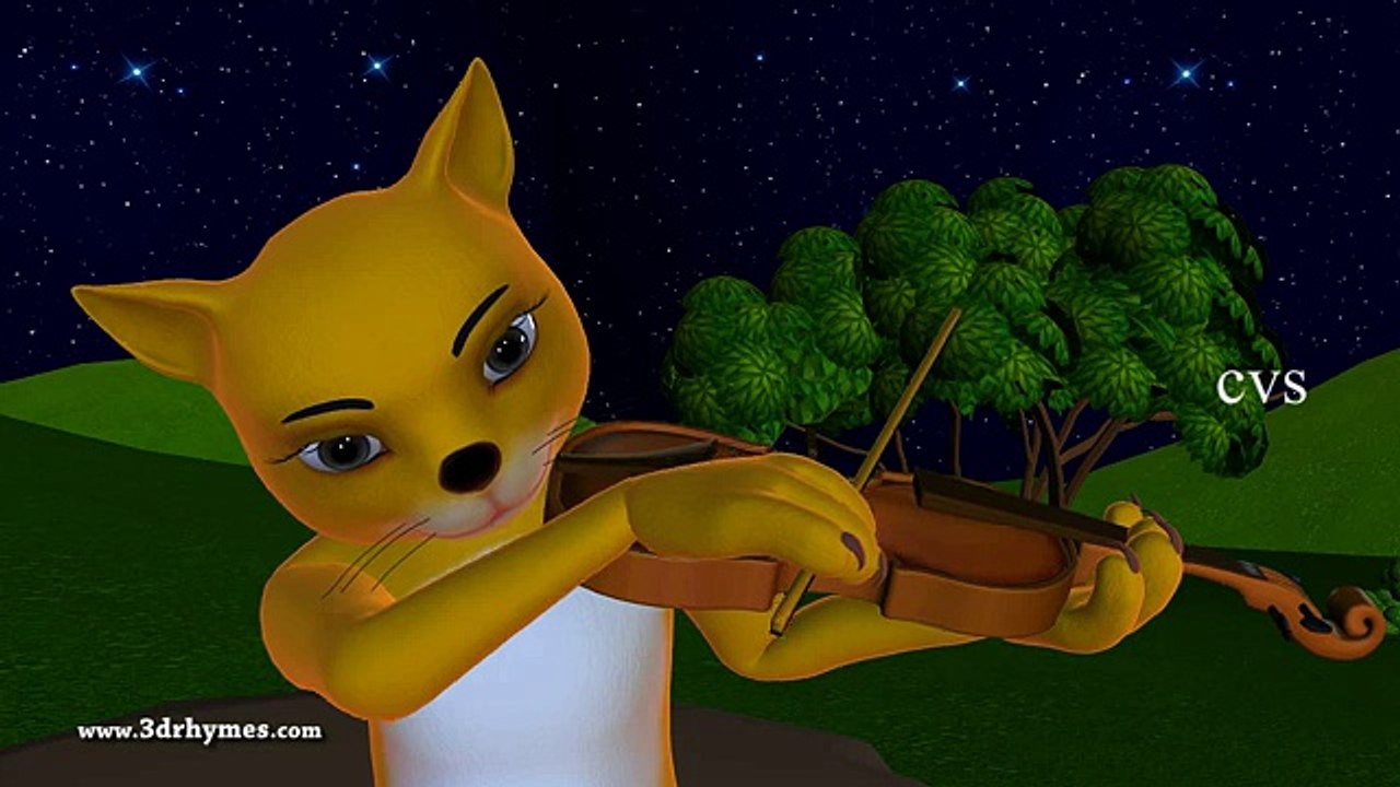 Hey Diddle Diddle - 3D Animation English Nursery Rhymes for children with lyrics