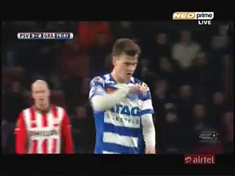 Bart Straalman Goal HD PSV Eindhoven 3-2 De Graafschap - 30.01.2016