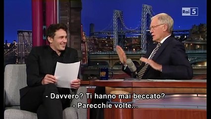 James Franco al David Letterman 14 10 2013 (sub ita)