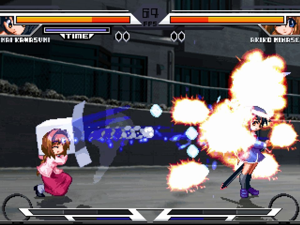 Akiko in one match