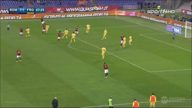 Stephan El Shaarawy Great First Goal in Roma - AS Roma 2-1 Frosinone 30.01.2016 HD