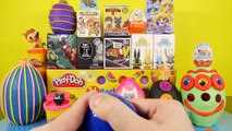 Playdough Eggs Kinder Surprise Toys Disney Vinylmation Chaos Bunnies Marvel MLP Toy Play Doh