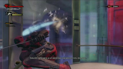 Deadpool, gameplay español, parte 2, Reactivando los ascensores