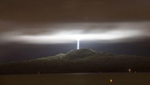 Light shines from Auckland's Rangitoto Island #xfiles #ufo