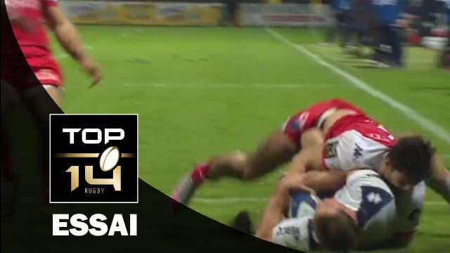 TOP 14 - Agen - Grenoble : 27-33 Essai 1 Johann SADIE (AGE) - J14 - Saison 2015/2016