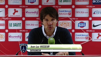 Réaction de Jean-Luc Vasseur après Stade Brestois 29 - Paris FC