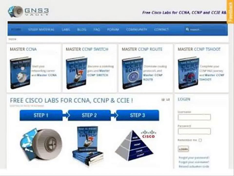 Gns3vault - Study Material For Cisco Ccna Ccnp And Ccie Students