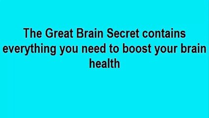The Great Brain Secret Review