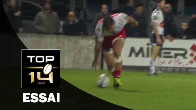 TOP 14 - Agen - Grenoble : 27-33 Essai Nigel HUNT (GRE) - J14 - Saison 2015/2016