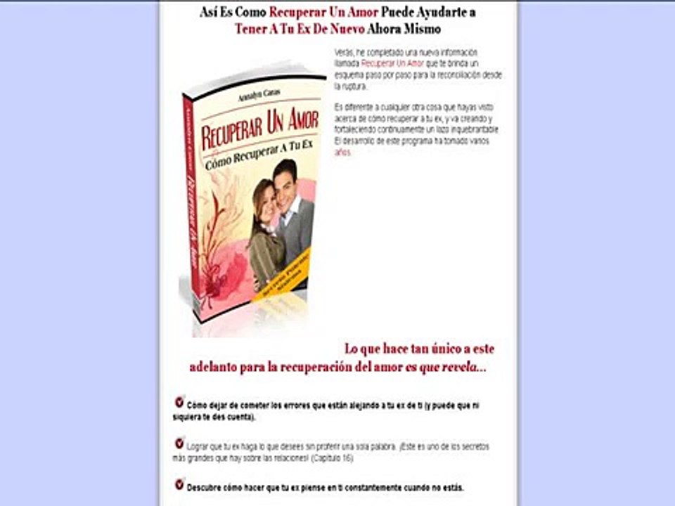 Recuperar Un Amor Como Recuperar A Tu Ex
