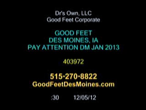 Plantar Fasciitis, Metatarsal Foot Pain Relief - Heel Pain Arch Back Pain Good Feet Des Moines.wmv