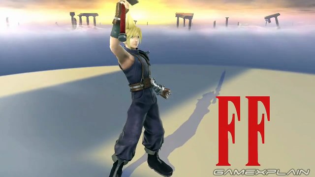 Super Smash Bros Wii U - All Cloud Victory Animations