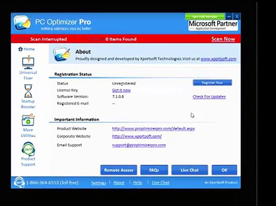 PC Optimizer Pro Registration Process