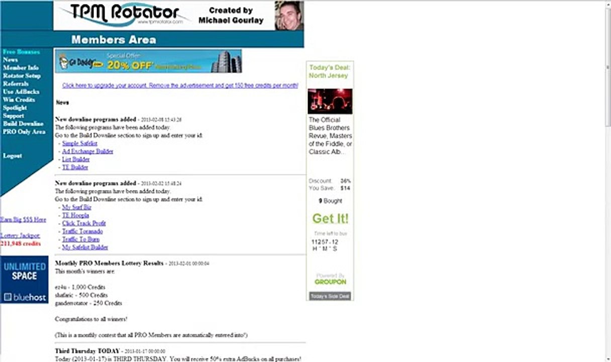 URL rotator on TPM Rotator