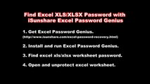 How to Find Excel XLS/XLSX Password after Forgot or Lost
