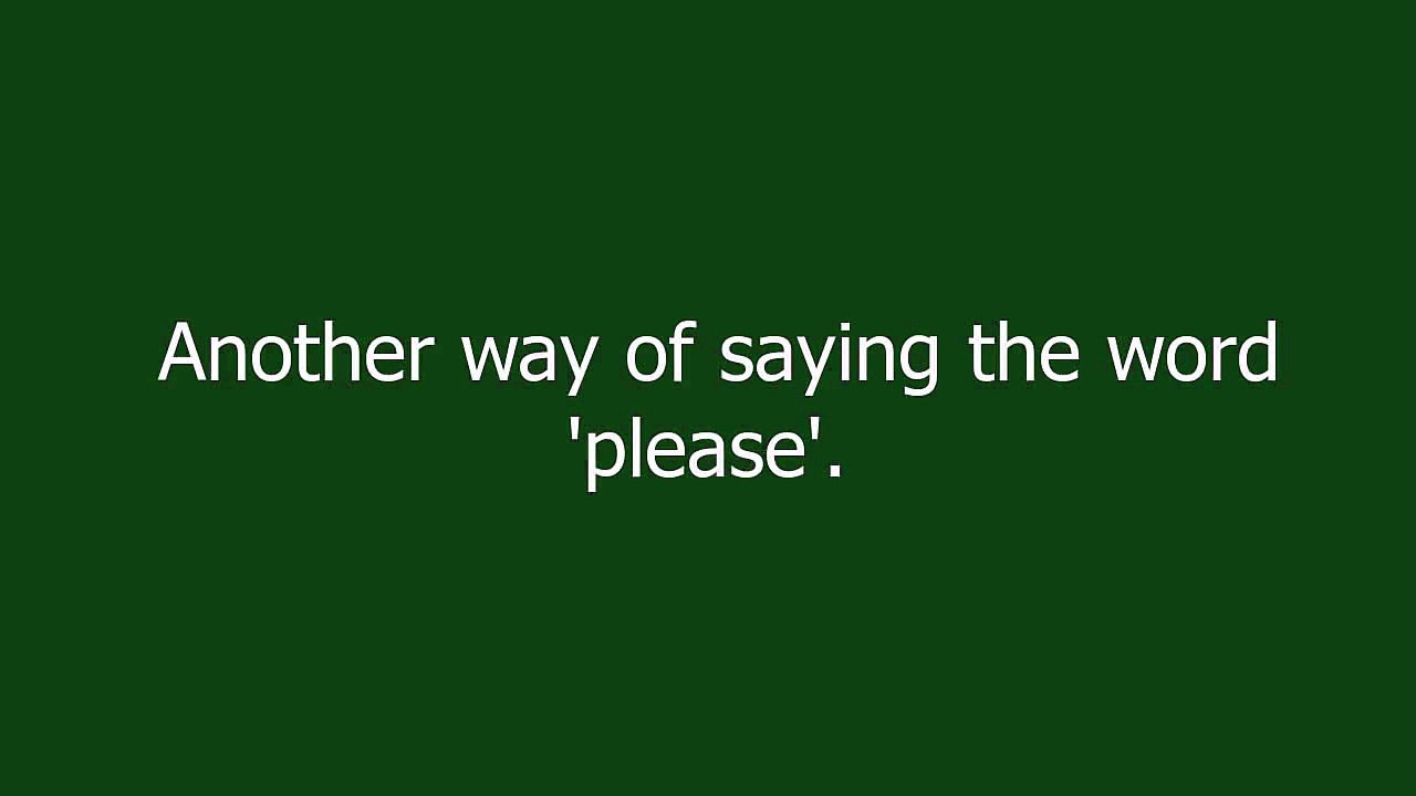 plz meaning and pronunciation