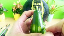 Art In Cucumber Leaning Tower of Pisa - Fruit & Vegetable Carving Garnish