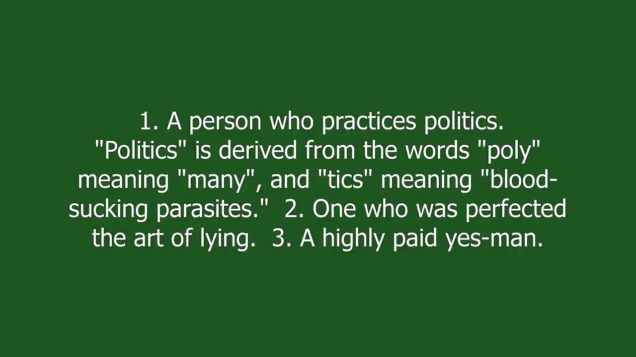 politician meaning and pronunciation