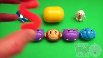 Best of Surprise Egg Learn-A-Word! Spelling Farm Animals! (Teaching Letters Opening Eggs)