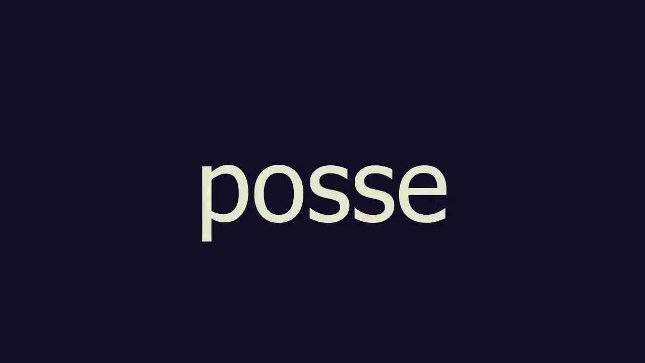 posse meaning and pronunciation