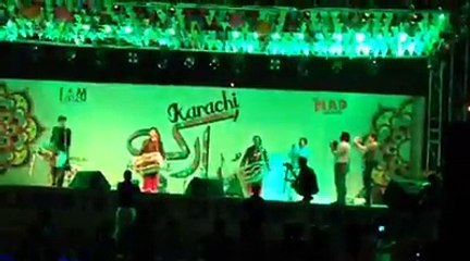 zaigham abbas dhool player . at karachi mubarik event