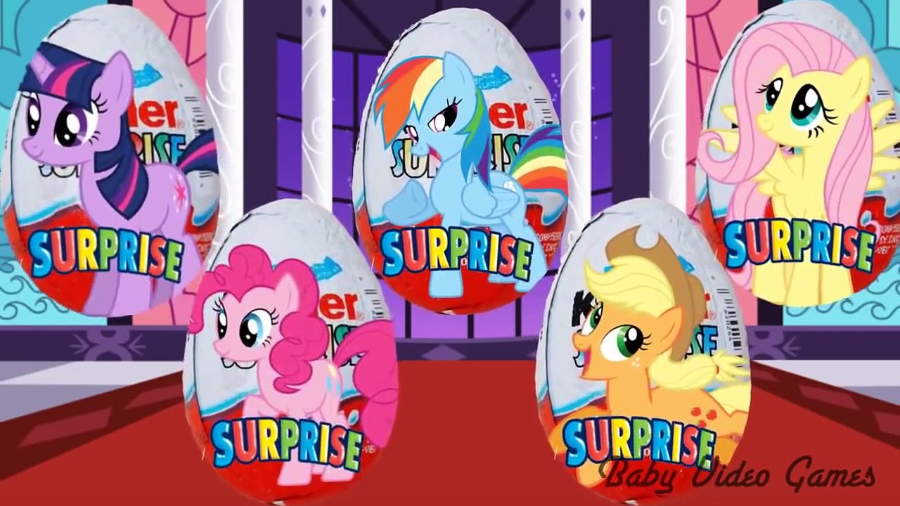 My Little Pony Kinder Surprise Eggs Song | My Little Pony Finger Family Songs