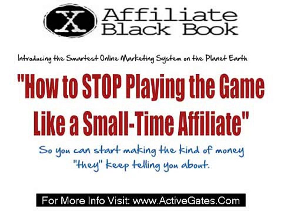 Affiliate Black Book - Learn How To Pay Per Click Affiliate