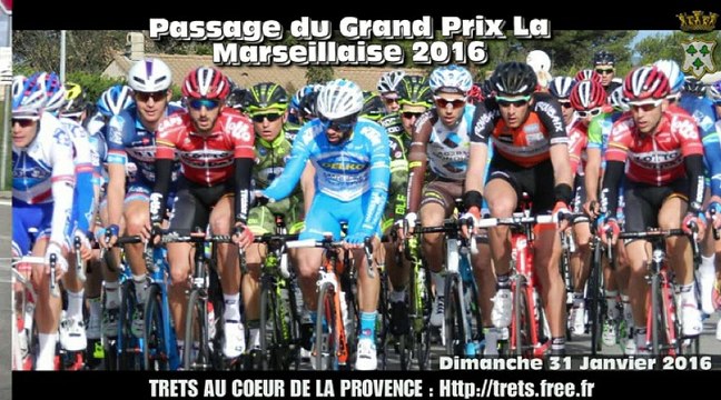 Passage à Trets du Grand Prix La Marseillaise 31janv2016