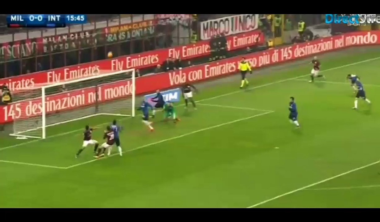 Samir Handanovic Amazing save ~ AC Milan vs Inter Milan