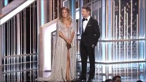 Jennifer Lopez Responds To Golden Globes Joke | On Air with Ryan Seacrest