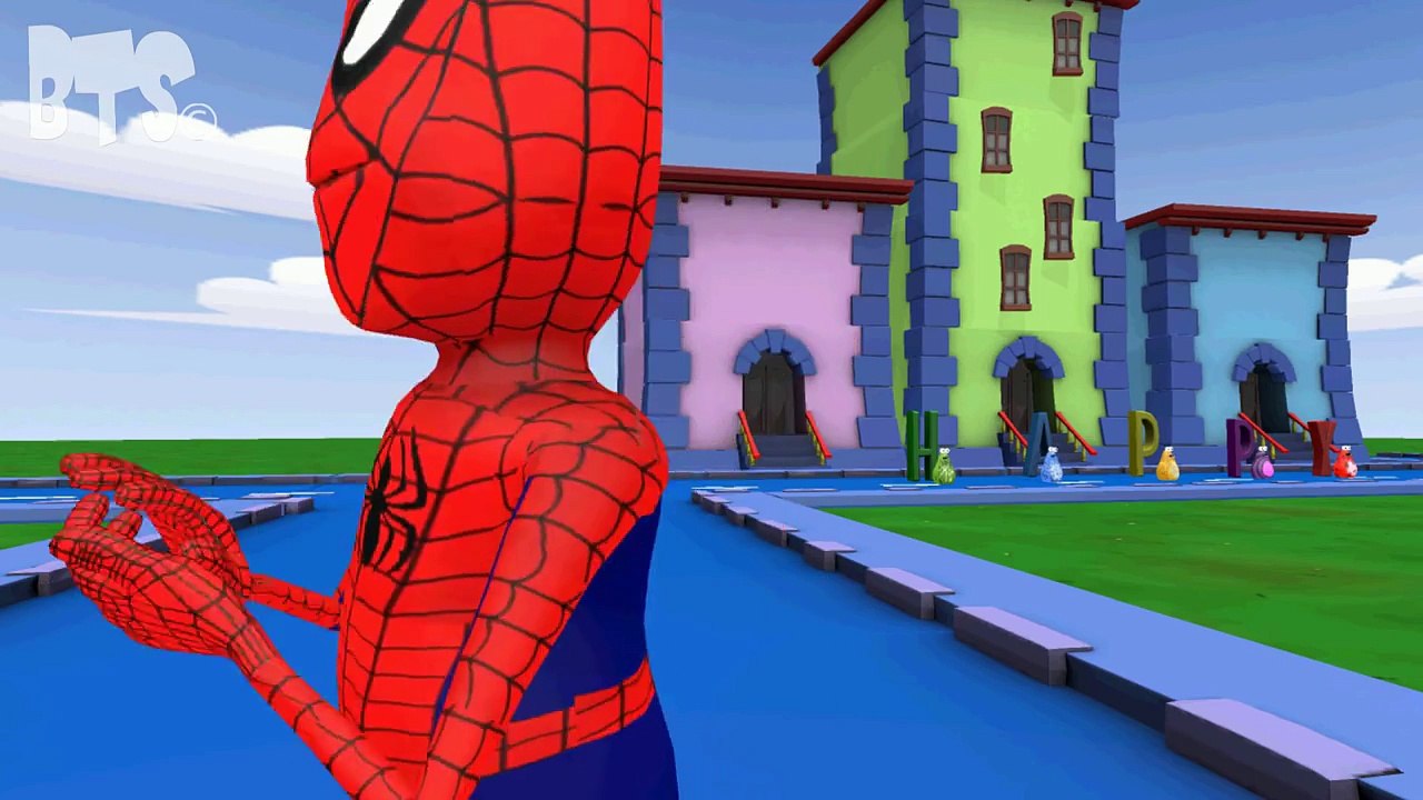 Spiderman Nursery Rhyme Song for Children | Happy SpiderMan 3D | Kids Playground