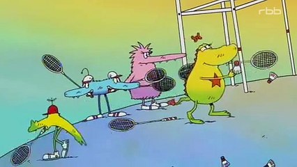 Molly Monster spielt Federball Unser Sandmännchen