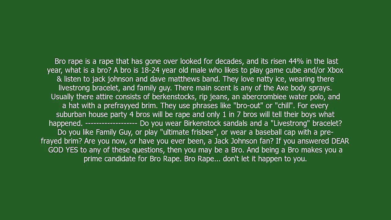 bro rape meaning and pronunciation