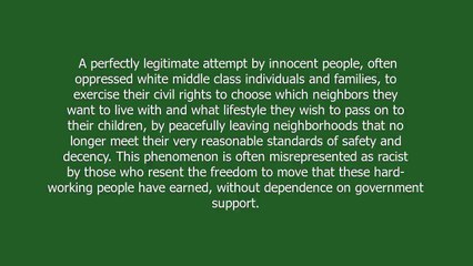 white flight meaning and pronunciation