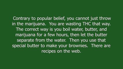 weed brownies meaning and pronunciation
