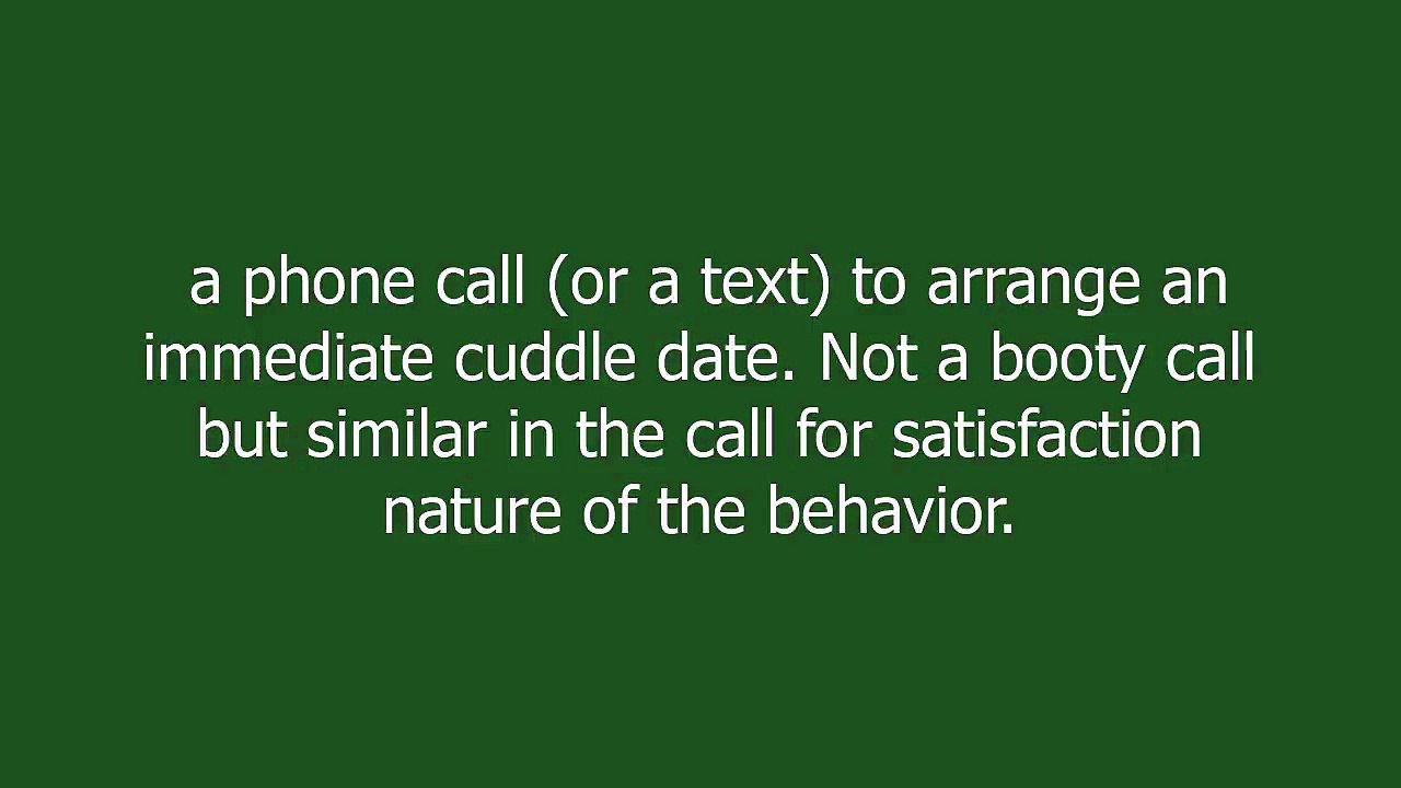 cuddle call meaning and pronunciation
