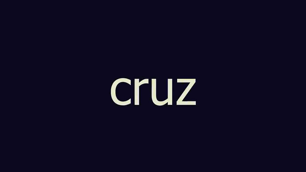 cruz meaning and pronunciation video Dailymotion