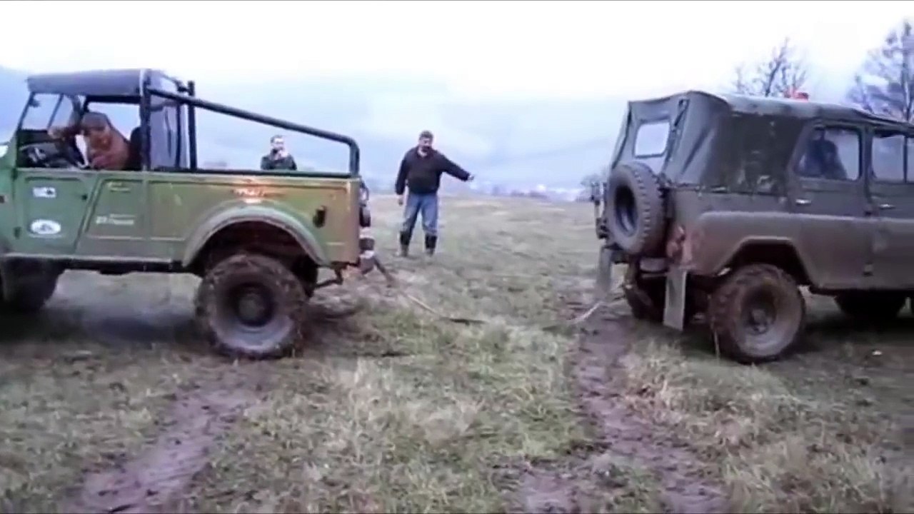 Автомобили, кто сильнее- ГАЗ 69 vs УАЗ 469