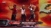 Candice Michelle vs. Beth Phoenix (w/ Santino Marella and Rosa Mendes)