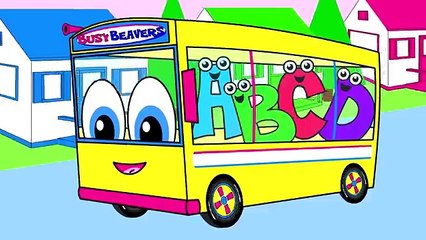 \"Wheels on the Bus\" - Kids Kindergarten Song, Nursery Rhyme for Babies & Toddler Learning
