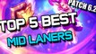 ✔ Top 5 Best Mid Laners for Solo Queue Patch 6.2