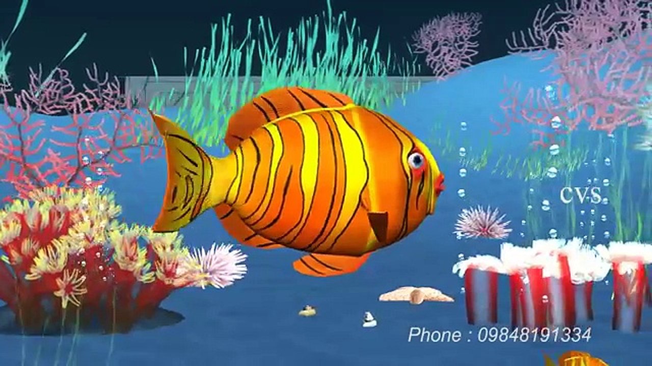 Machli jal ki rani hai  - Fish 3D Animation Hindi Nursery rhymes for children ( Hindi Poem )