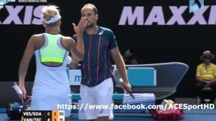 Vesnina _ Soares vs Vandeweghe _ Tecau 2016-01-31 FINAL Mixed doubles tennis highlights Exclusive 31st jan 2016