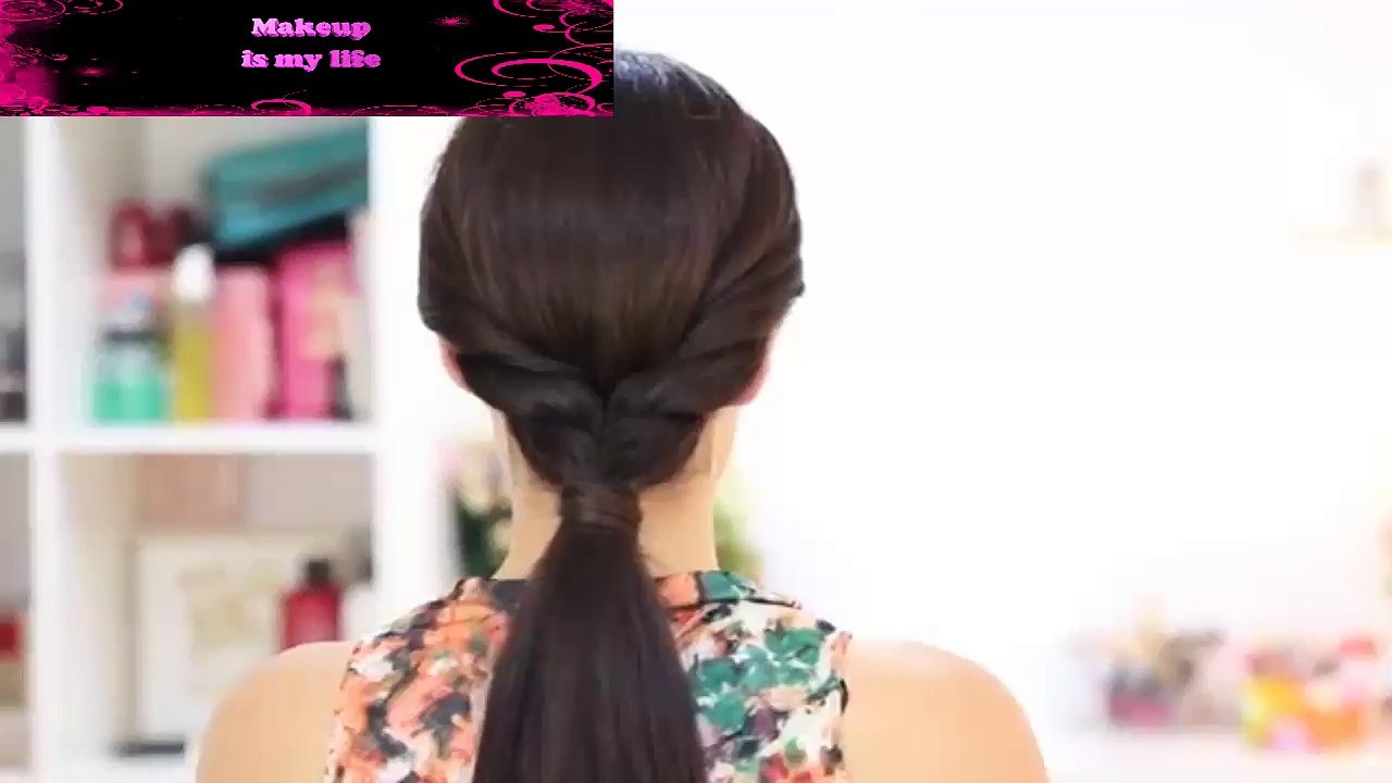 Easy ponytail hairstyle