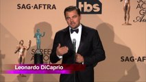 Leo DiCaprio Stands On The Shoulders of Giants At 2016 SAG Awards