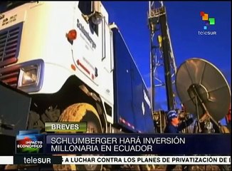 Petrolera Schlumberger hará inversión millonaria en Ecuador (1)