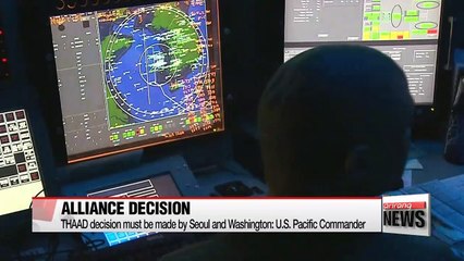 THAAD deployment is an 'alliance decision': U.S. Pacific Commander