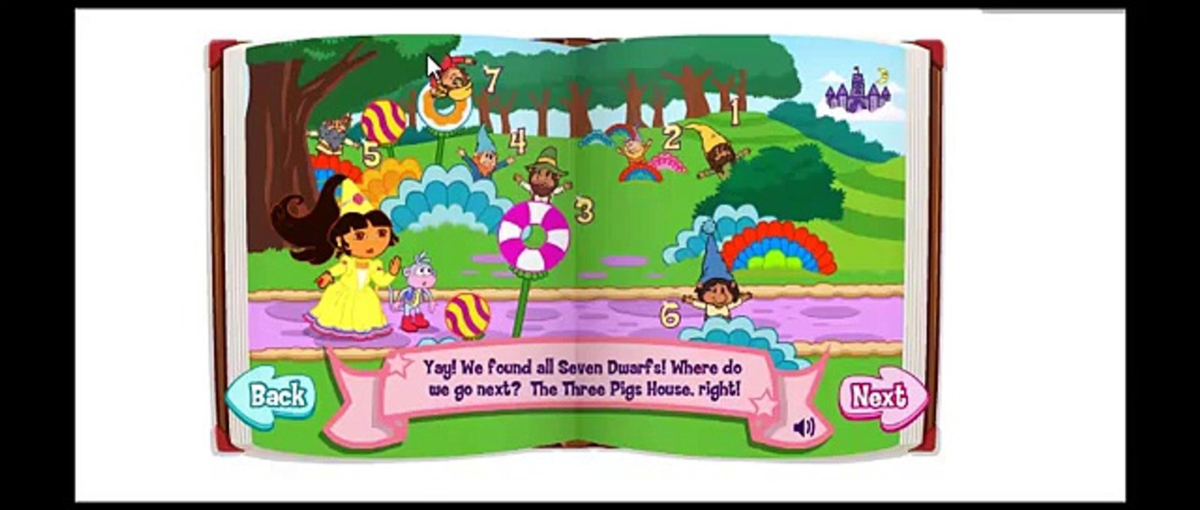 Dora The Explorer - Doras Fairytale Fiesta Game Video 01